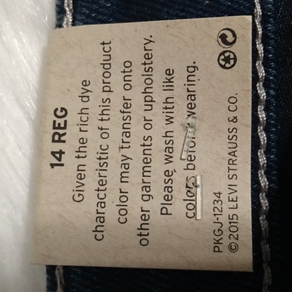 (X-58) SALE! NWT Levi's 710 Super Skinny Stretch Girls Jeans Sz.14Reg - Picture 13 of 16